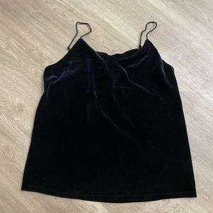 A New Day black crushed velvet tank size medium